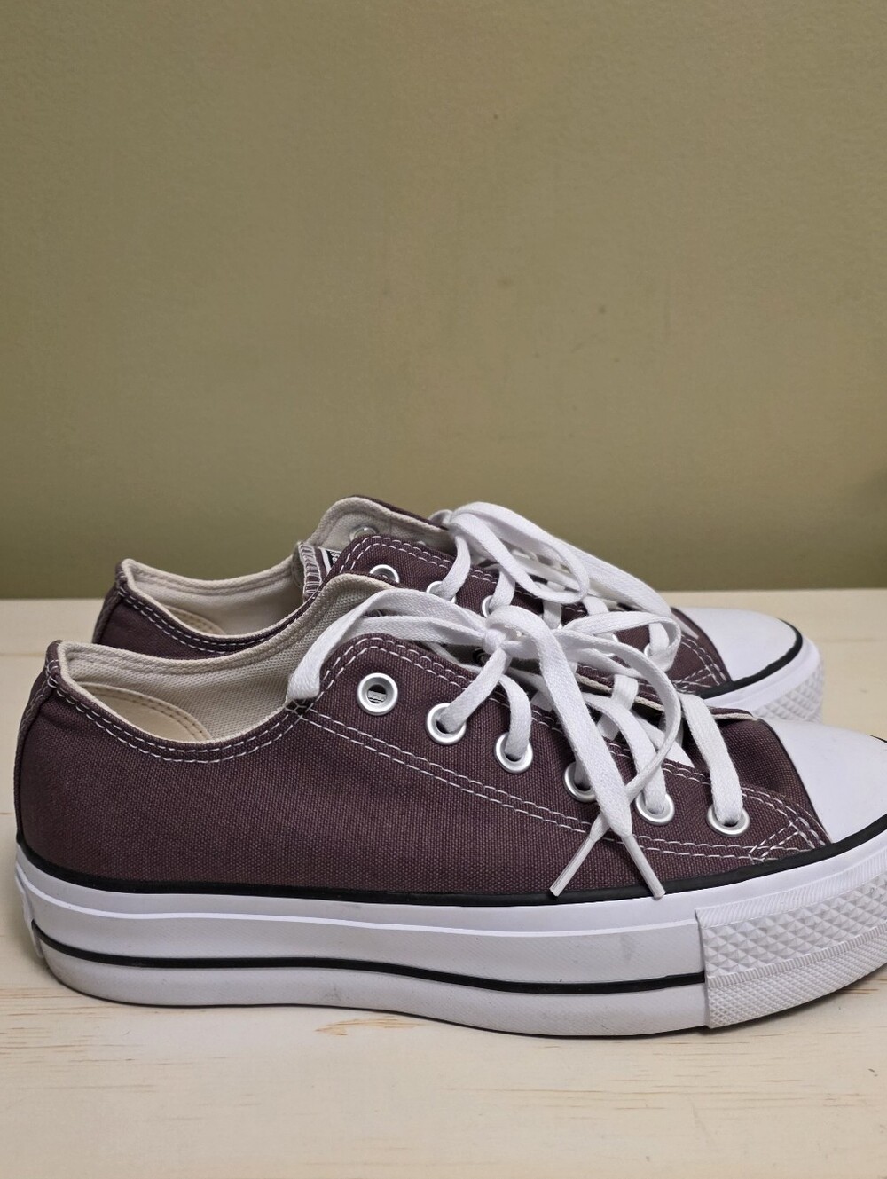 Converse | Chuck Taylor All Star Lift Platform Low-Top Sneakers Sz 7 - Picture 4 of 11